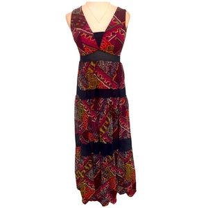 👇🏻$Reduced to lowest price. Vicky & Lucas dress Purple Patchwork Maci Dress